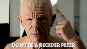 Credit: NO GUNK's 'Don't Be A Receder Peter' Ad