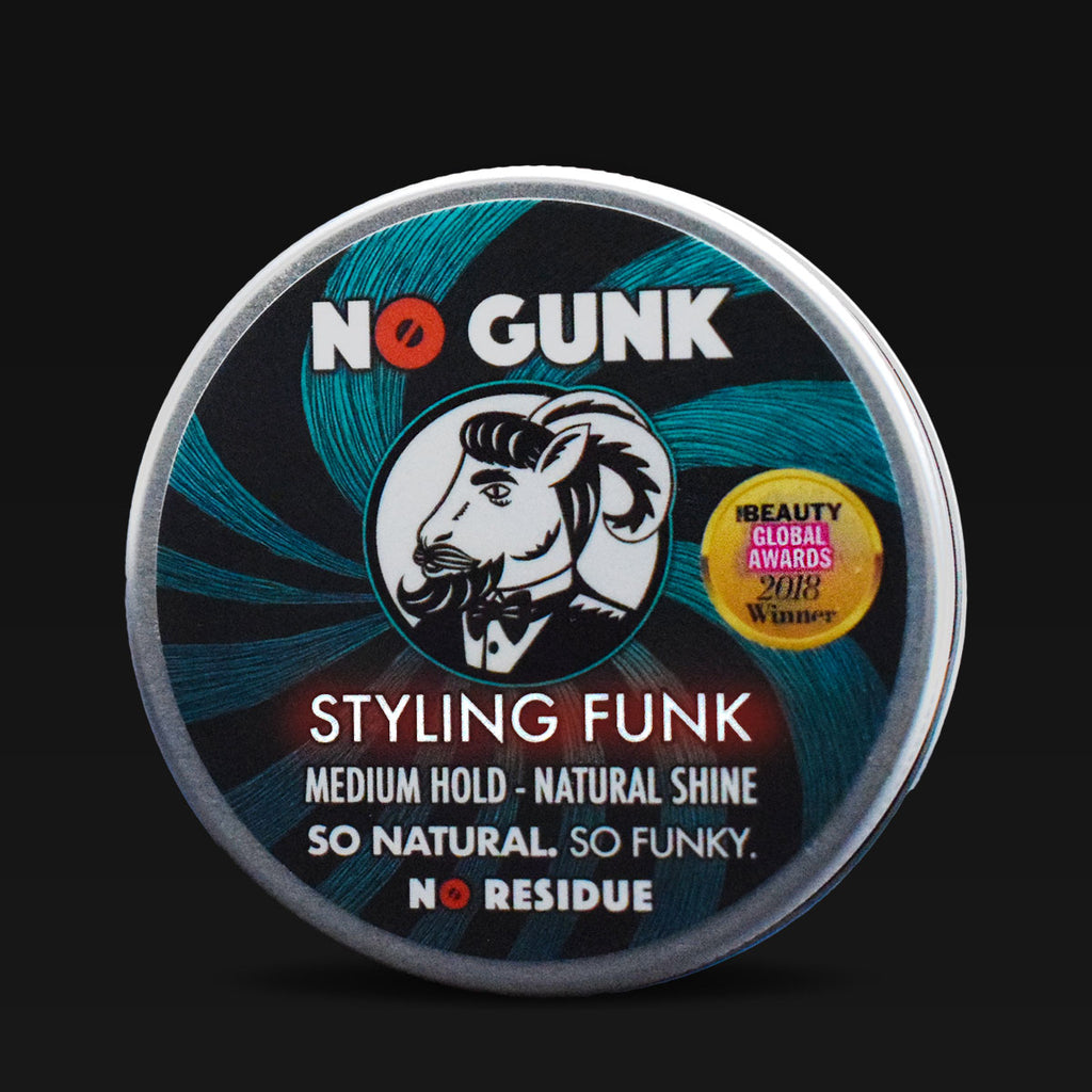 NO GUNK Natural Hair Wax For Men Hairstyling Wax Styling Funk PURE Beauty Global Awards 2018 Winner front