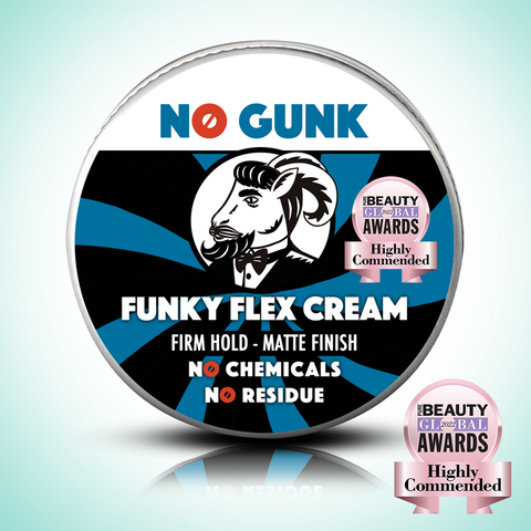 NO GUNK Funky Flex Cream natural hair styling cream for men organic long hair